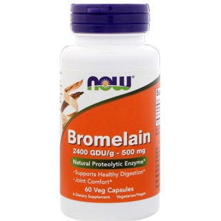 เอนไซม์โบรมีเลน (Bromelain) 500mg 60เม็ด