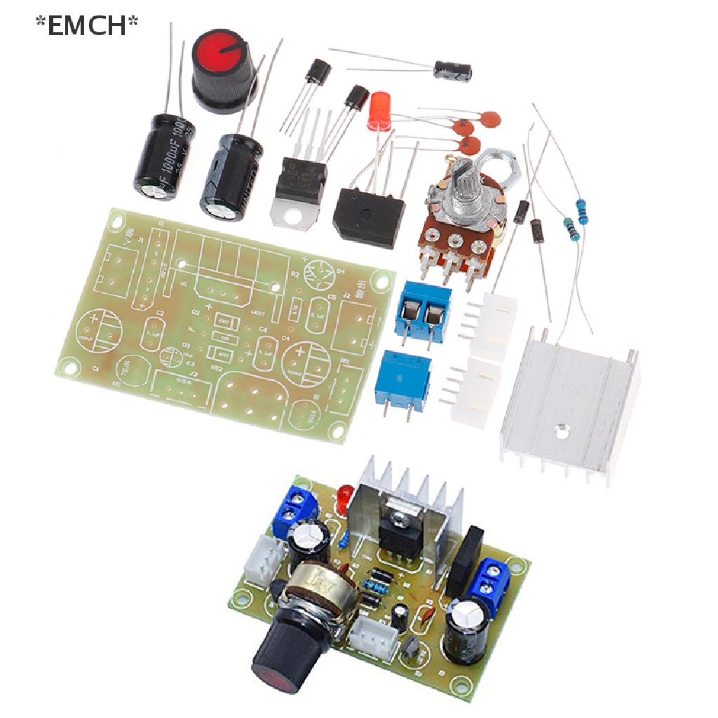 emch-lm317-ชุดพาวเวอร์ซัพพลาย-dc-ปรับได้-สําหรับฝึกสอน-ขายดี