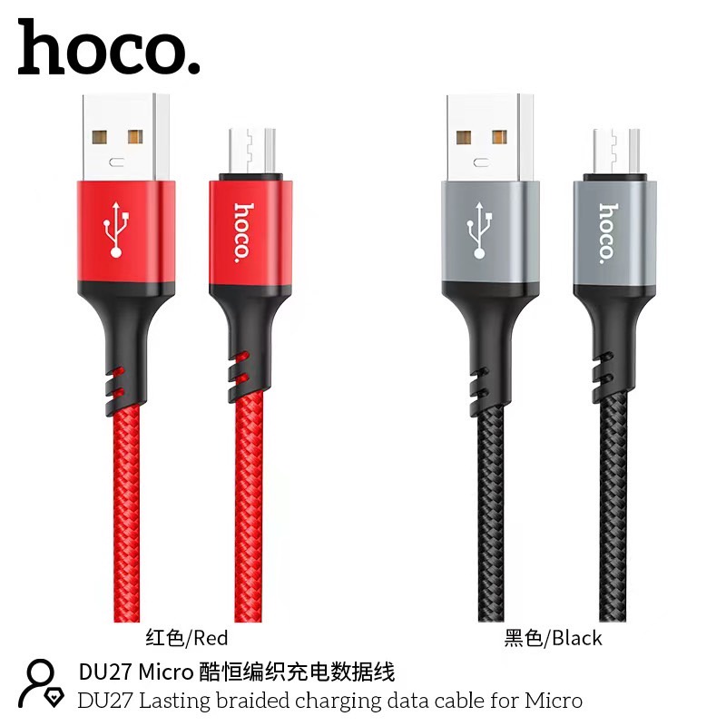 สายชาร์จ-1m-hoco-du27-ยาว-1m-speed-charger-แรง-3a-สำหรับ-micro-usb-type-c-มาใหม่เดือน-ก-ย-65