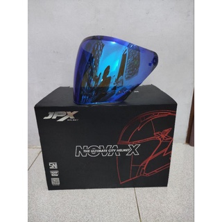 Visor JPX NOVA X สีฟ้าอิริเดียม