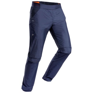 กางเกงขายาวผู้ชายสำหรับใส่เดินป่าแบบเร็วรุ่น FH500 (สีน้ำเงิน)