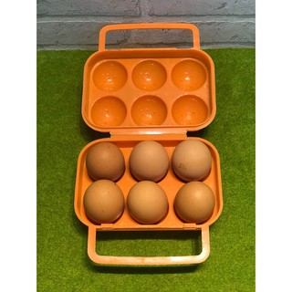 รูปภาพขนาดย่อของกล่องใส่ไข่ปิคนิค Campingmoon สำหรับ 6 ฟองแบบพกพา(สีส้ม, สีเขียว, สีน้ำเงิน)ลองเช็คราคา