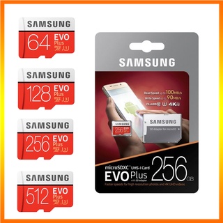 ภาพหน้าปกสินค้าการ์ดหน่วยความจํา Evo Plus 32GB 64GB 128GB 256GB 512GB Micro SDXC C10 U3 Micro SD Card SDcard ความเร็วในการอ่าน 95MB/s ที่เกี่ยวข้อง