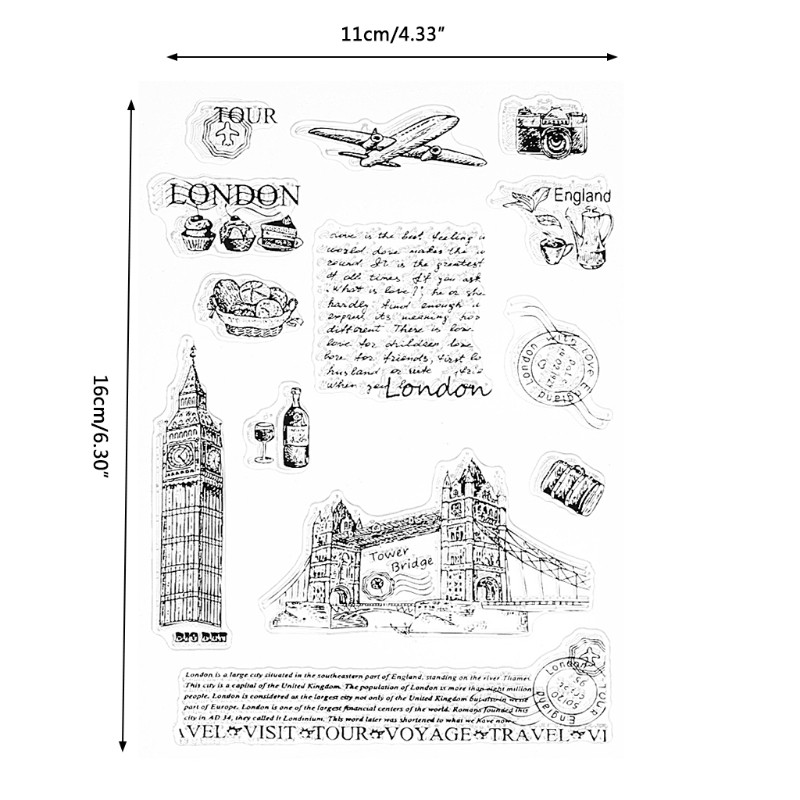 cc-tower-of-london-แสตมป์ซิลิโคนใสสําหรับตกแต่งสมุดไดอารี่-diy