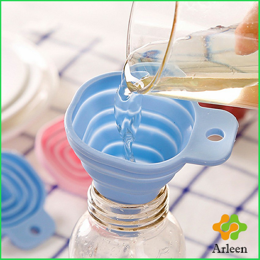 arleen-กรวยซิลิโคน-พับเก็บประหยัดพื้นที่-พกพาสะดวก-silicone-funnel