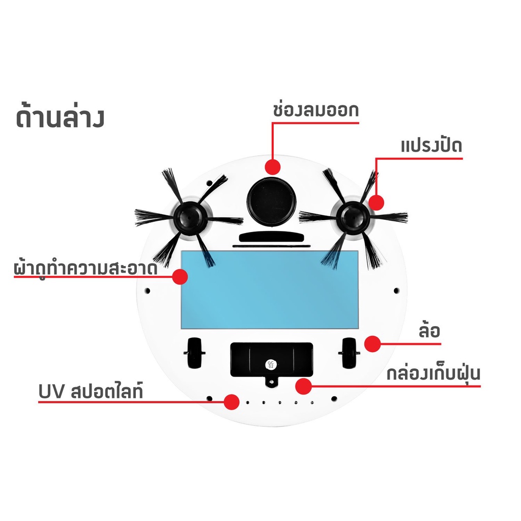 รสคาถูก-สุดคุ้ม-หุ่นยนต์ดูดฝุ่น-asaki-ak-rv9100-เลือกสีได้