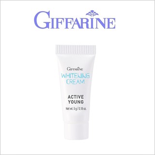 กิฟฟารีน แอคทีฟ ยัง ไวท์เทนนิ่งครีม 5 กรัม Giffarine Active Young Whitening Cream 5 g.