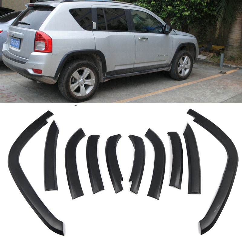 10Pcs/Set Front& Rear Wheels Fender Flares Cover for Jeep Compass 2011