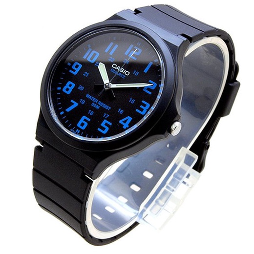 เข้มสปอร์ต-นาฬิกาข้อมือผู้ชายแท้-casioแท้-ตัวเลขสีฟ้า-สายเรซิ่นสีดำ-นาฬิกาแบรนด์เนม-นาฬิกาคาสิโอลดราคา-casioถูก-มีประกัน