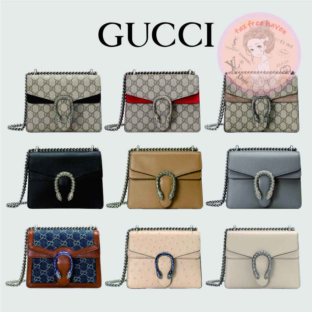 shopee-ถูกที่สุด-100-ของแท้-แบรนด์ใหม่-gucci-dionysus-mini-bags-กระเป๋าสะพาย