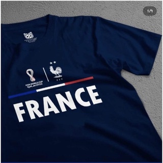 【hot tshirts】เสื้อยืด พิมพ์ลาย DISTRO World Cup QATAR 2022 TEAM FRANCE2022