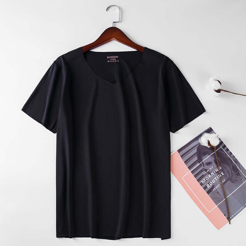 ภาพสินค้าtshirt ️(พร้อมส่ง) ️ เสื้อยืดชาย ใส่สบาย คอวี 6 สี ใส่เที่ยว ใส่นอน ออกกำลังกาย ผ้าระบายอากาศ100% จากร้าน pantiwa_shop บน Shopee ภาพที่ 5