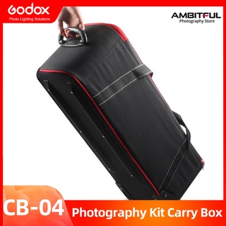 Godox CB-04 ชุดอุปกรณ์ถ่ายภาพ กระเป๋ากล้อง สําหรับกล้อง และไฟ สีเทา รุ่นใหม่