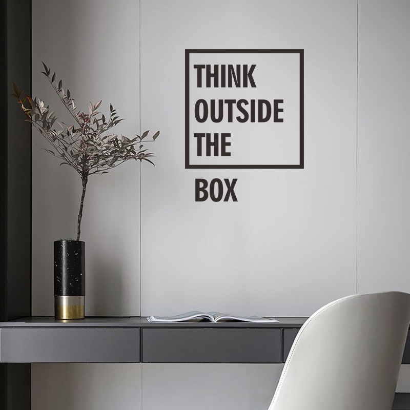 สติกเกอร์ติดผนัง-ลายสโลแกนภาษาอังกฤษ-think-outside-the-box-มีกาวในตัว-สําหรับตกแต่งบ้าน-ห้องนั่งเล่น-ห้องนอน