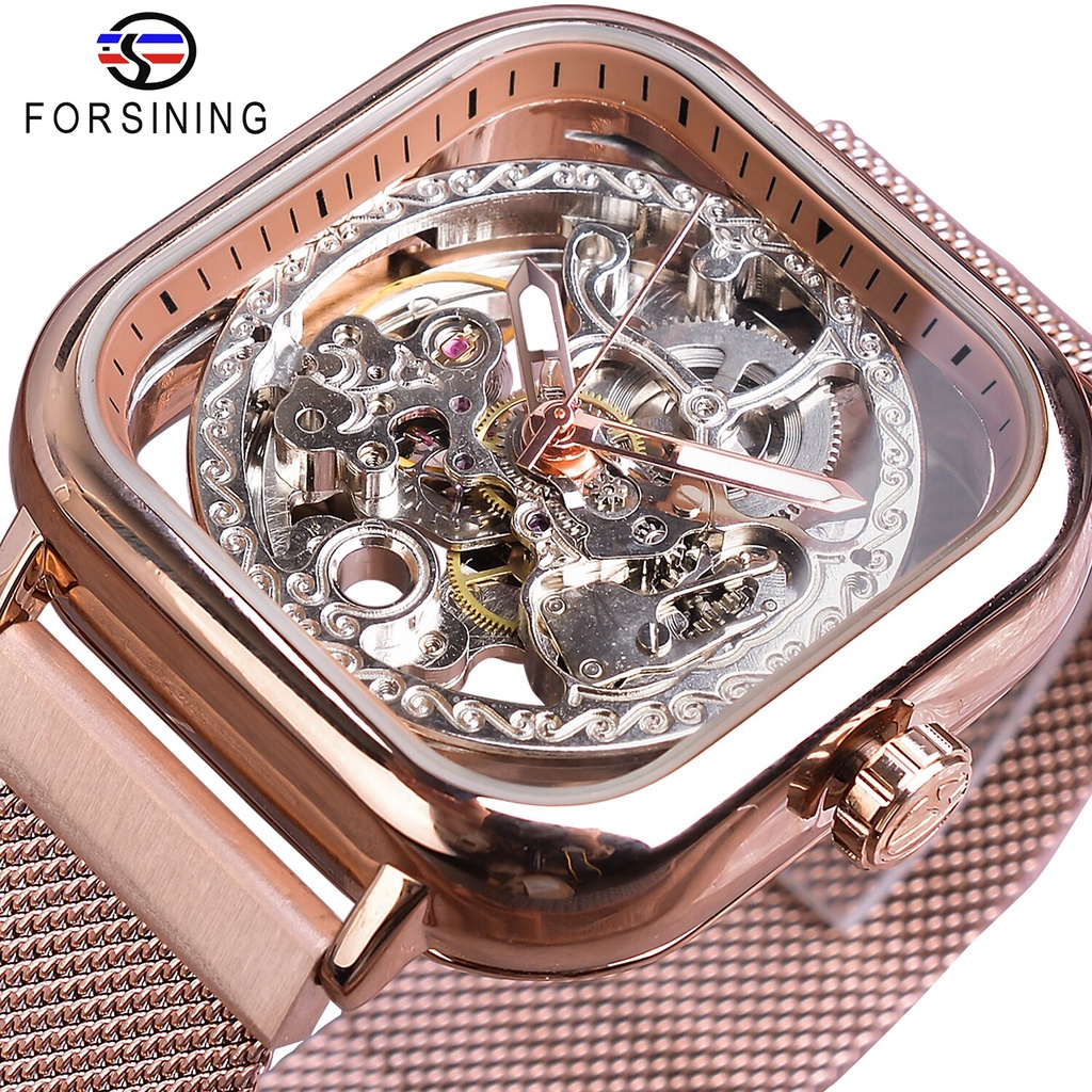 forsining-rose-golden-automatic-square-men-watch-skeleton-mesh-stainless-steel-band-self-wind-mechanical-wristwatch-2019