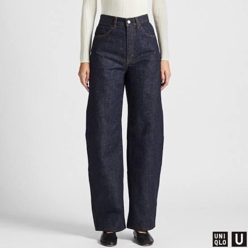 Uniqlo WOMEN Uniqlo U Wide Fit Curve Jeans Shopee Thailand