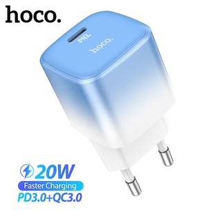 Hoco ของแท้ 100% C101A ที่ชาร์จเร็ว 4.0 3.0 QC PD 20W QC4.0 QC3.0 USB Type C สําหรับ iP 13 12 Xs 8 Xiaomi