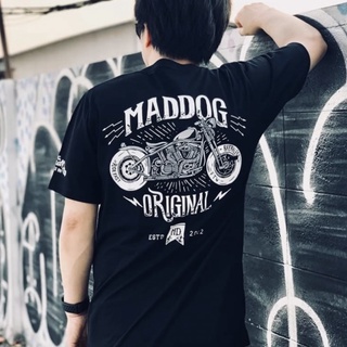 เสื้อยืดพิมพ์ลายแฟชั่น Maddogstreet ® เสี้อยืดลาย รุ่น ฮาเลย์ แขนสั้น เสื้อยืดผู้ชาย