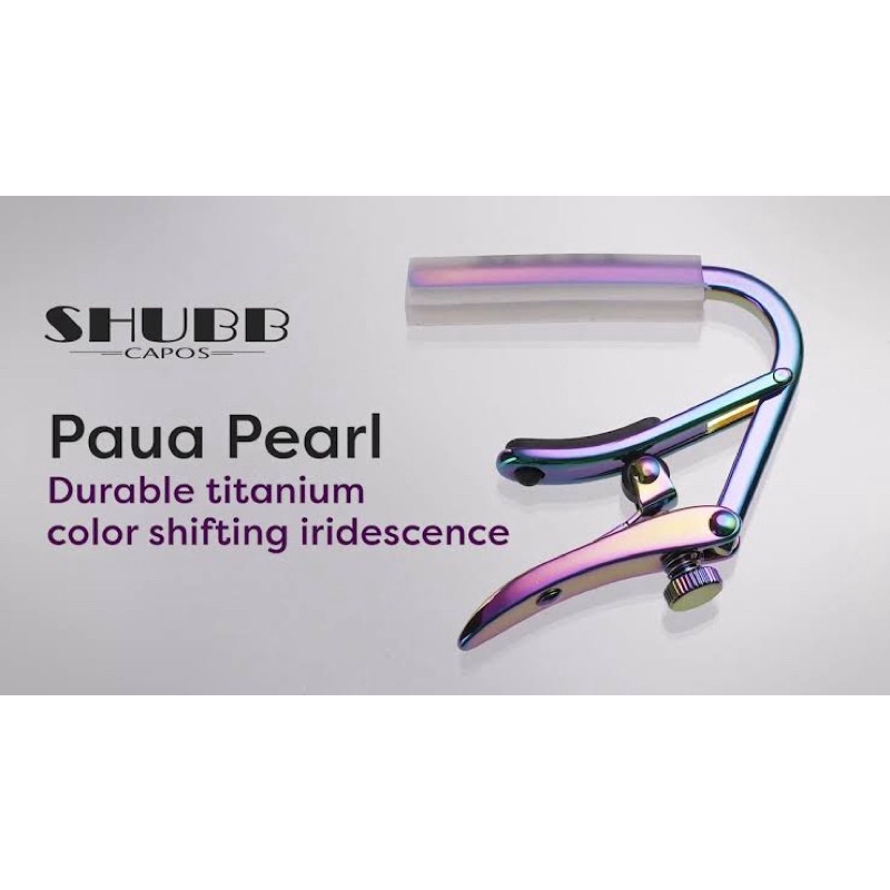 shubb-capo-c1p-royale-paua-pearl-คาโป้นิกเกิ้ลระบบโรลลิ่ง-สีมุกพิเศษหลายเฉดสี-สำหรับกีตาร์โปร่ง-กีตาร์ไฟฟ้า