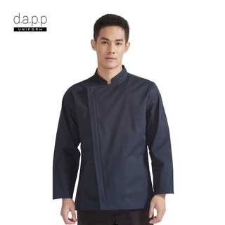 ภาพหน้าปกสินค้าdapp Uniform เสื้อเชฟ แบบซิป แขนยาว  Jeff Navy Zipper Longsleeves Chef Jacket สีน้ำเงิน(TJKN1004) ซึ่งคุณอาจชอบราคาและรีวิวของสินค้านี้