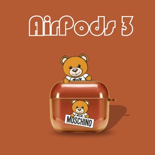 ใหม่ เคสหูฟัง แบบใส ลายการ์ตูนหมีเท็ดดี้ สําหรับ AirPods3gen AirPods2gen 2021 AirPods3 AirPodsPro