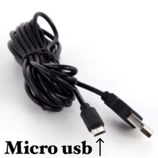 สายชาร์จ กล้องติดรถยนต์ Micro USB ยาว 1เมตร 3เมตร