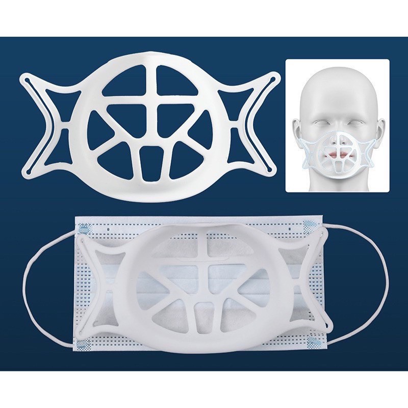 ชิ้นละ10บาท-ชุด5ชิ้น-ที่รองหน้ากากอนามัย-3d-หายใจสะดวก-ไม่เลอะลิปสติก-แถมฟรีซิลิโคนคล้องหู5ชุด