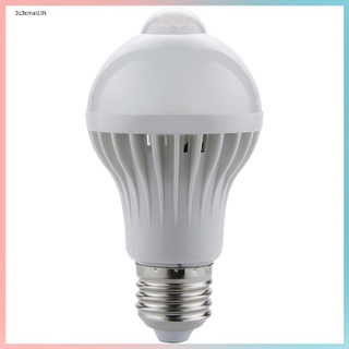 หลอดไฟ LED 5W E27 PIR Motion Sensor 220V หลอดไฟอัจฉริยะอัตโนมัติ PIR ซ็อกเก็ตไฟกลางคืน แบบพกพากลางแจ้ง