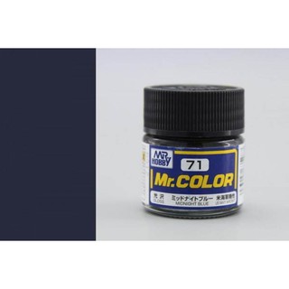 สีสูตรทินเนอร์ Mr.Hobby สีกันเซ่ C71 Midnight Blue Gloss 10ml