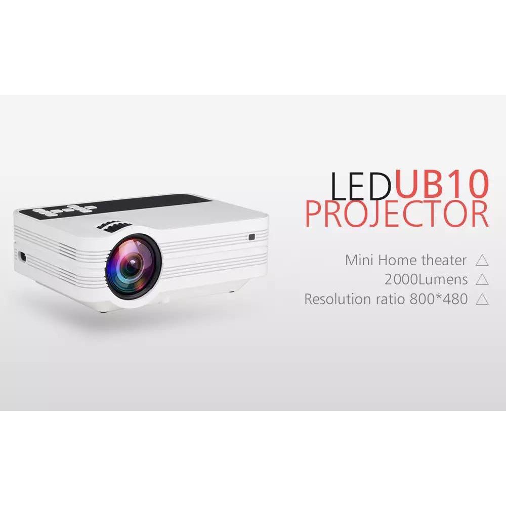 ภาพหน้าปกสินค้าNEWEST 2020-UB10 Mini Projector UB10 Portable 3D LED Projector 2000Lumens TV Home Theater LCD Video USB VGA Support 1080 จากร้าน pcl.official บน Shopee