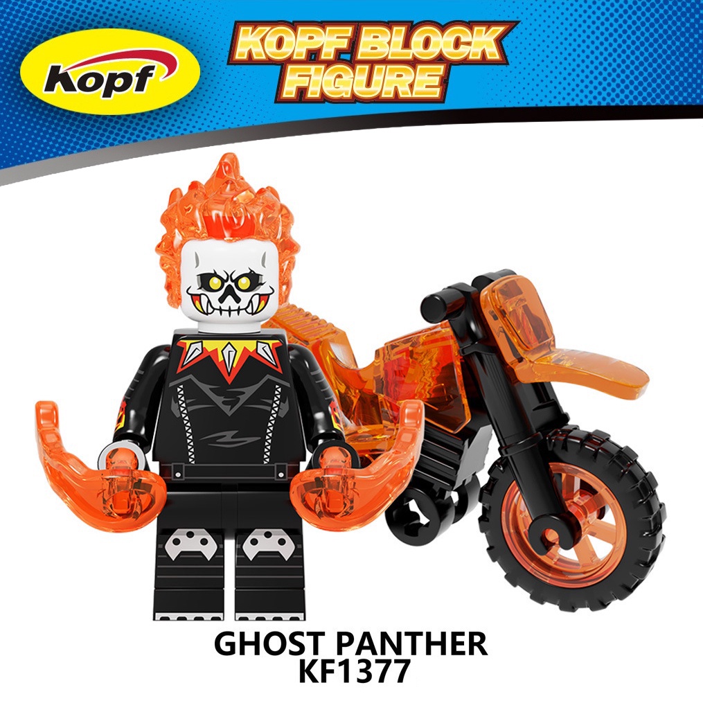 Ghost Rider ฟิกเกอร์ Marvel Ghost Panther Red Hood ขนาดเล็ก KF6120 ...