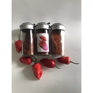 พริกป่นBhut Jolokia Pepper💥 แท้100%ทเาพิสูจน์💥ขนาด22กรัม หนึ่งในพริกที่เผ็ดติดอันดับโลกบุตโจโลเกีย พริกปีศาจ โกสเปอร์