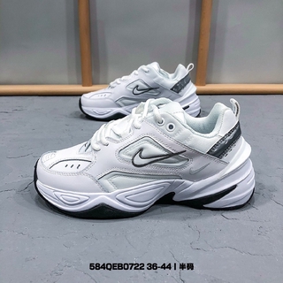 แท้ NIKE มาใหม่ Nike M2K Tekno รองเท้าวิ่งสุดคลาสสิค รองเท้าผ้าใบระบายอากาศ ไอคอนแฟชั่น ขาว