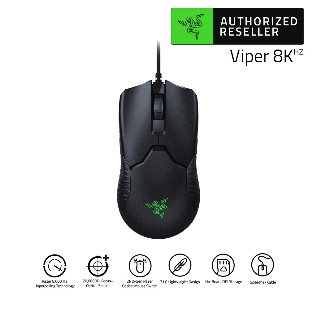 ภาพหน้าปกสินค้าRazer Viper 8KHz Ultralight  Wired Gaming Mouse (เมาส์เกมมิ่ง) จากร้าน razer.official.store บน Shopee