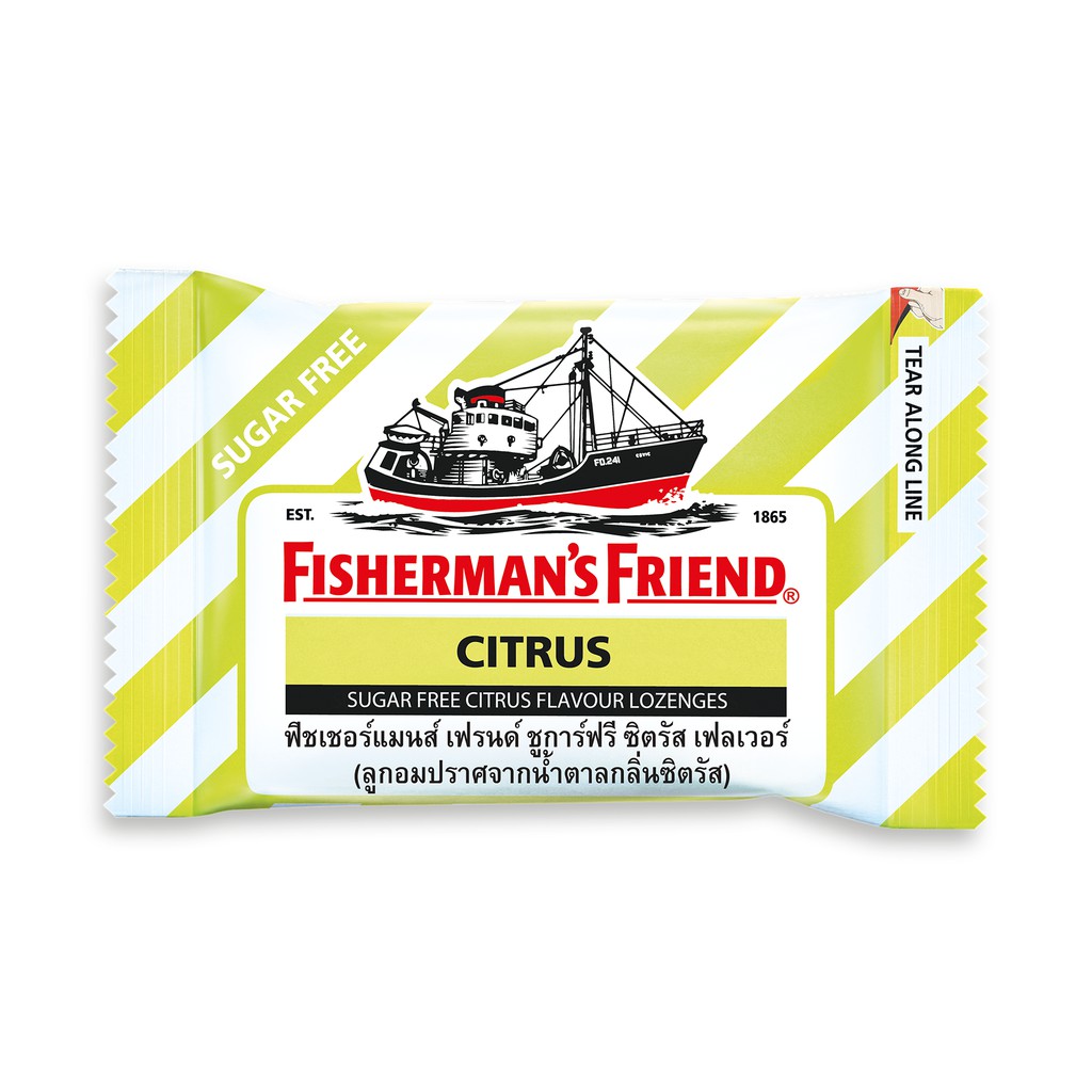 Fisherman's friend ฟิชเชอร์แมน เม็ดอม ทุกรสชาติ บรรเทาอาการเจ็บคอ