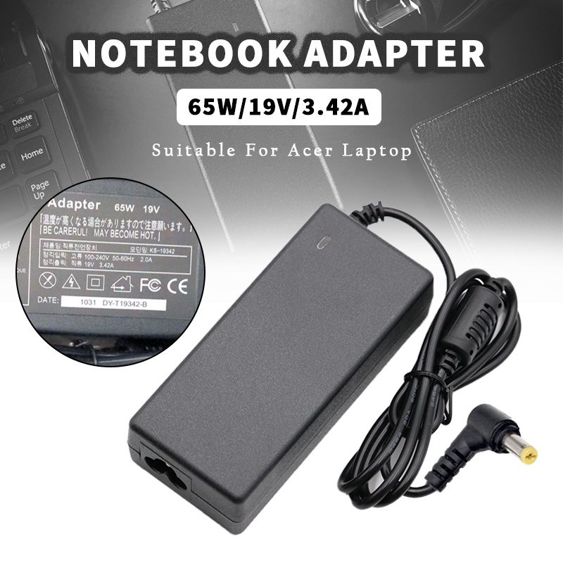 อแดปเตอร์-acer-adapter-สายชาร์จ-19v-3-42a-65w-หัวขนาด-5-5-x-1-7mm-อะแดปเตอร์-adapter-for-acer