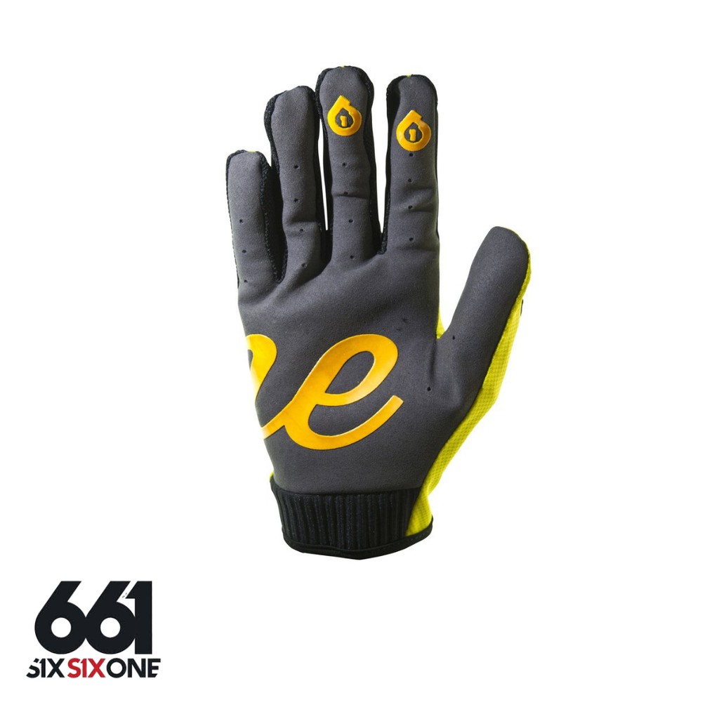 ถุงมือจักรยาน-661-youth-comp-glove-yellow-script