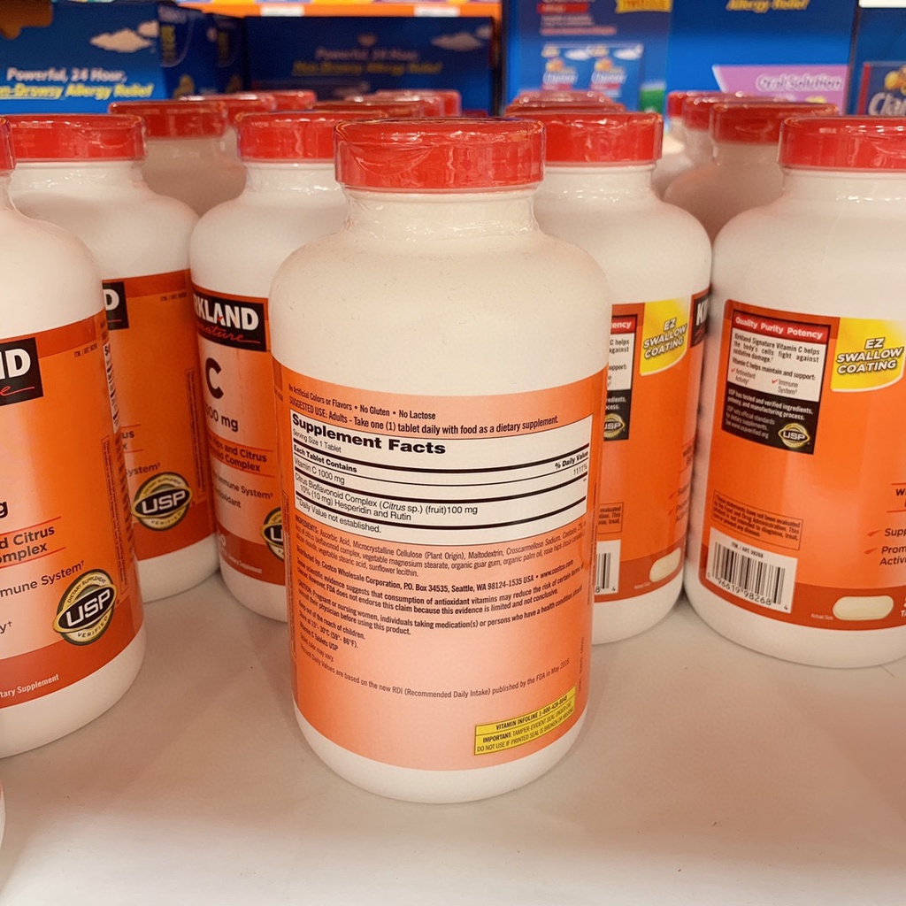 ภาพสินค้า️ ️Kirkland VitaminC 1000 mg 500 Tablets วิตามินซี เคิร์กแลนด์ 500 เม็ด(Exp.01/2026) จากร้าน kirkland_usa บน Shopee ภาพที่ 2