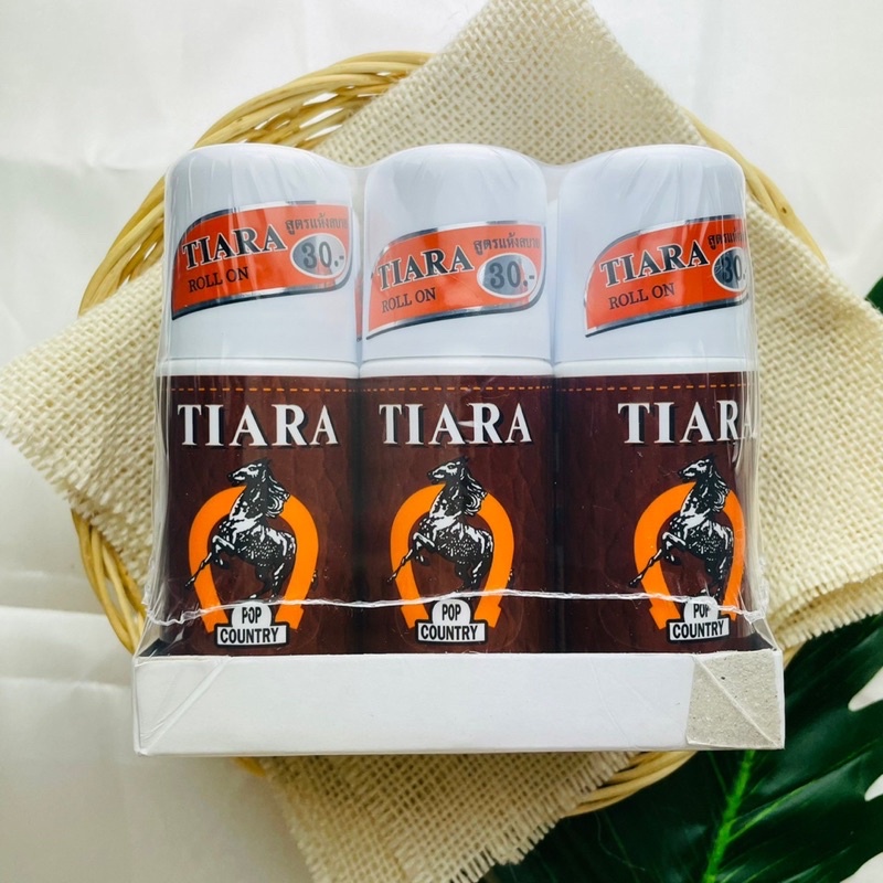 (แพ็ค6ขวด) 🐎โรลออนม้า TIARA Roll-on โรลออน สูตรแห้งสบาย เทียร่า ป็อป ...