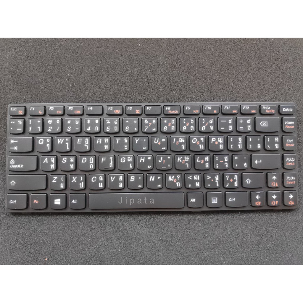 Keyboard Lenovo คีย์บอร์ด Lenovo G470 (Black) (สกรีนไทย-อังกฤษ ...