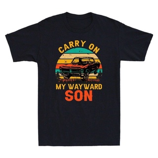 2022Best Selling Man TShirt Carry On My Wayward Son Retro Vintage Classic Car Design Mens Cotton T-Shirt FASHION TEE Chr