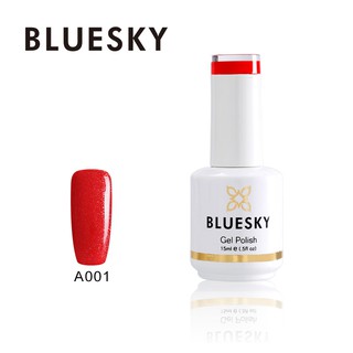 สีเจล Bluesky gel polish A1 สีแดง