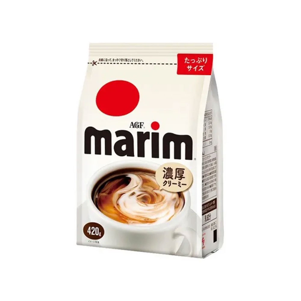 ภาพหน้าปกสินค้าAGF Marim ครีมเทียมญี่ปุ่นสูตรเข้มข้น ครีมเทียมมาริม ทำจากนมไขมันต่ำ เติมในกาแฟ หรือทำขนม 420 g. จากร้าน ranjaeleng_official_store บน Shopee