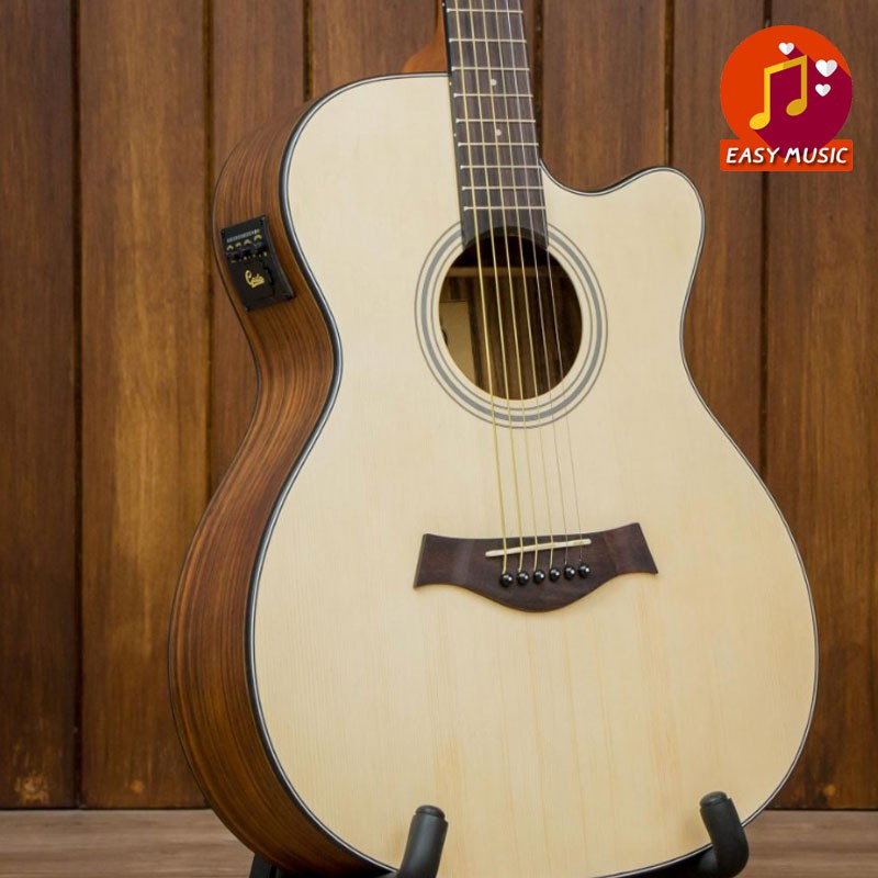 กีตาร์โปร่งไฟฟ้า-gusta-om2ce-acoustic-electric-guitar