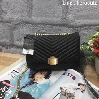 Topshop OBI Quilted Crossbody Bag ของแท้ ราคาถูก