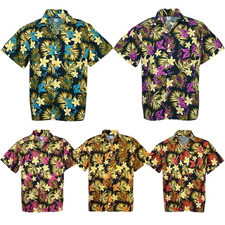 ภาพหน้าปกสินค้า🌴 ไซส์ S XL เสื้อเชิ้ตฮาวาย เสื้อสงกรานต์ เสื้อลายดอก Hawaiian Shirt Aloha Holiday HW910 ที่เกี่ยวข้อง