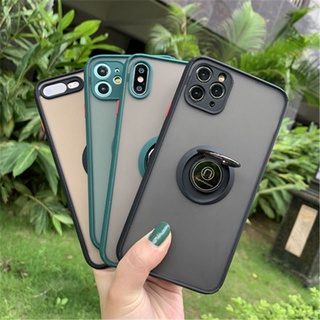 เคสโทรศัพท์มือถือซิลิโคน กันกระแทก เคสขอบสี samsung A12 A02S A22 5g A42 5g A71 5g เคสไฮบริด มีขาตั้
