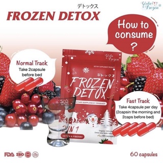 ดีท็อกซ์ Frozen Detox &amp; Fiberry  ผลิตภัณฑ์เสริมอาหารเอฟเซด (FZ)