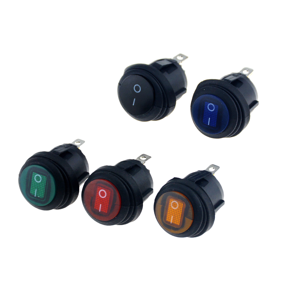 สวิตช์โยกเปิด-ปิด-spst-ไฟ-led-กันน้ํา-ทรงกลม-6a-250v-kcd1-2p-3pin-pa66-สําหรับรถยนต์-1-ชิ้น