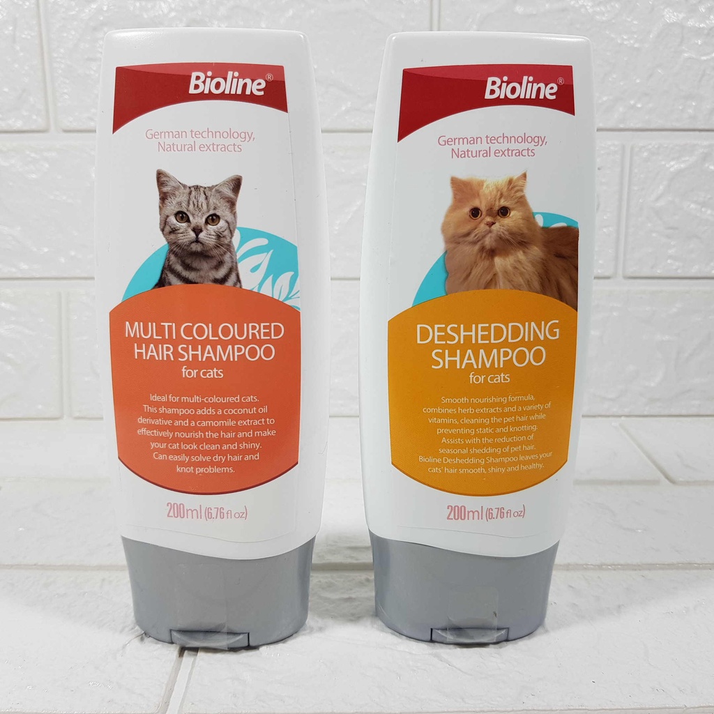 Bioline Shampoo for cats แชมพูสำหรับแมว ขนาด 200 ml. Shopee Thailand